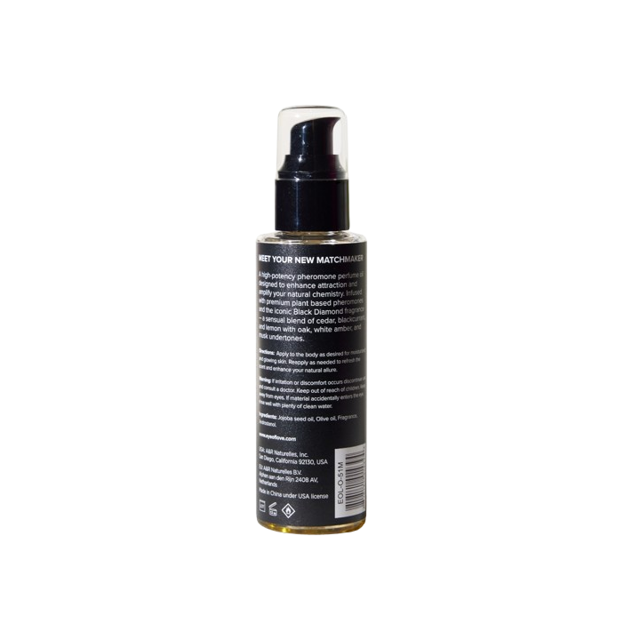 Eye of Love - Matchmaker Black Diamond Aceite Corporal Con Feromonas Para Atraer a Mujeres 120 ml