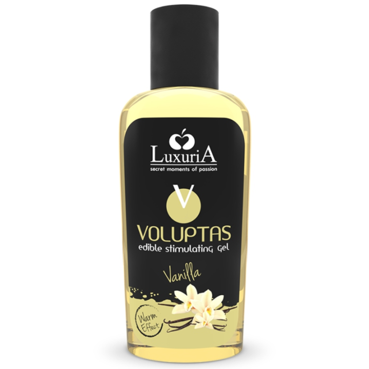 Intimateline Luxuria - Voluptas Gel de Massage Comestible Effet Chauffant - Vanille 100 ml