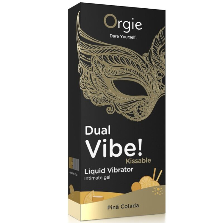 Orgie - Dual Vibe! Piña Colada Gel Íntimo Besable Efecto Vibrante 15 ml