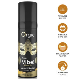 Orgie - Dual Vibe! Piña Colada Gel Íntimo Besable Efecto Vibrante 15 ml
