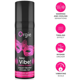 Orgie - Sexy Vibe! Intense Orgasm Gel Íntimo Multisensación 15 ml