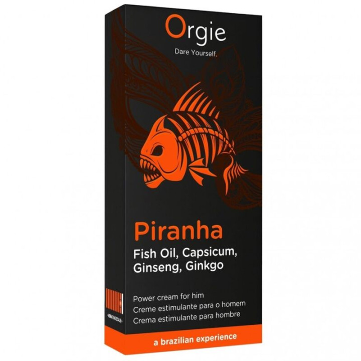 Orgie - Piranha Crema Potenciadora Para Hombre 15 ml