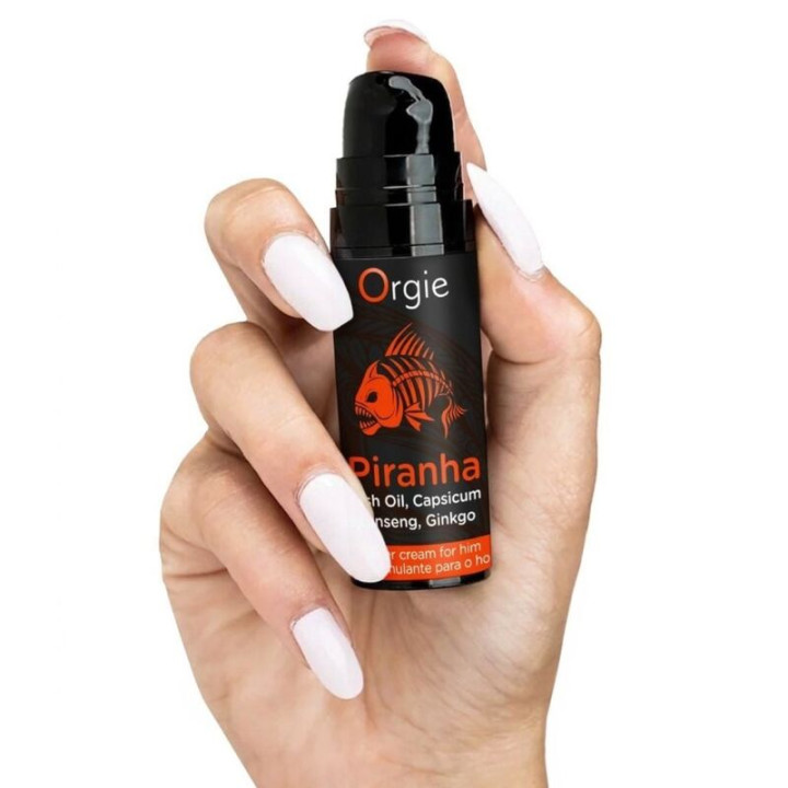 Orgie - Piranha Crema Potenciadora Para Hombre 15 ml