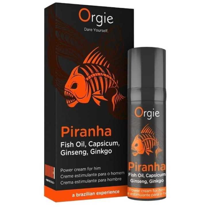 Orgie - Piranha Crema Potenciadora Para Hombre 15 ml