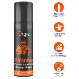 Orgie - Piranha Crema Potenciadora Para Hombre 15 ml
