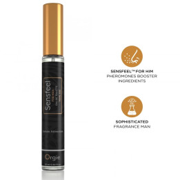 Orgie - Sensfeel Eau de Toilette Con Potenciador de Feromonas Tamaño Viaje Para Hombre 10 ml