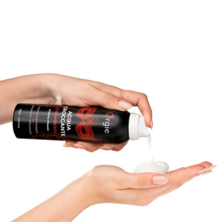 Orgie - Acqua Croccante Espuma Crujiente Fresa Para Masaje 150 ml