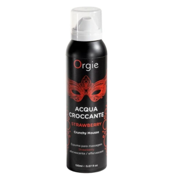 Orgie - Acqua Croccante Espuma Crujiente Fresa Para Masaje 150 ml