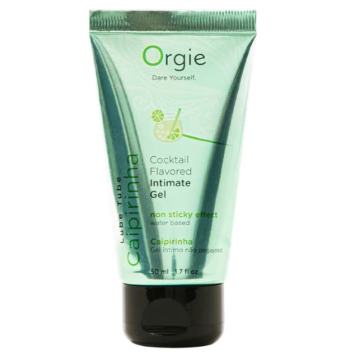Orgie - Lube Tube Cocktail Caipirinha Gel Íntimo Besable Base Agua 50 ml