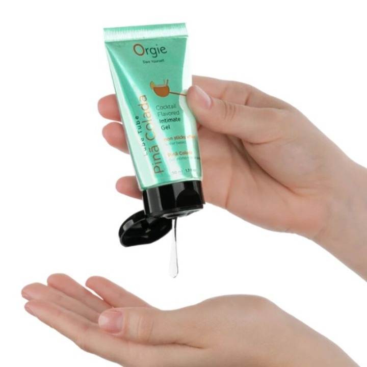 Orgie - Lube Tube Cocktail Piña Colada Gel Íntimo Besable Base Agua 50 ml