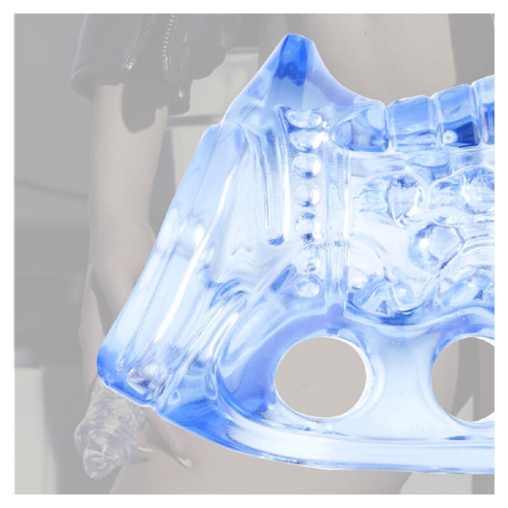 Fleshlight – Fleshskins Grip Blue Ice Masturbador Manual Azul