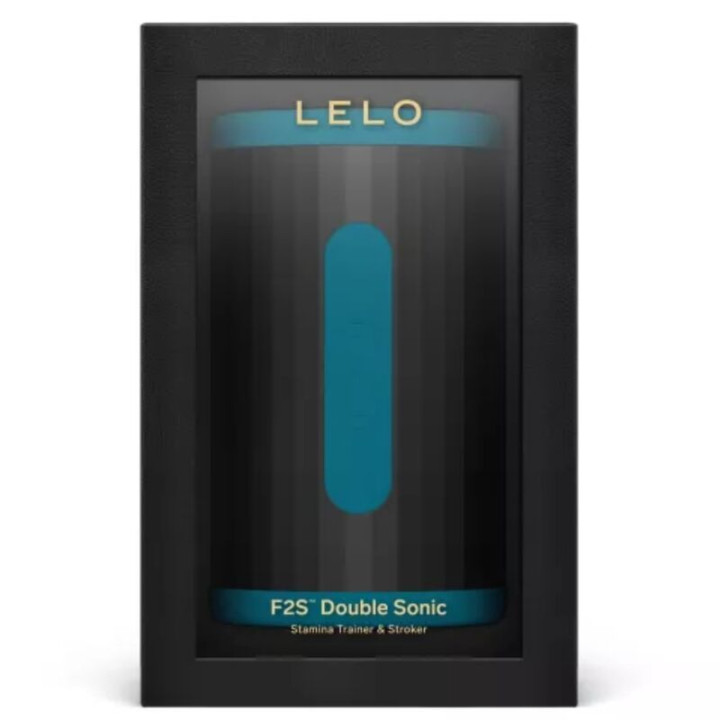 Lelo - F2s Double Sonic Masturbador Masculino Con Doble Estimulación Sónica Verde Azulado