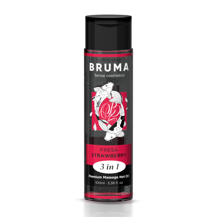 Bruma - Premium Masaz Goracym Olejkiem Truskawka 3 w 1 - 100 ml