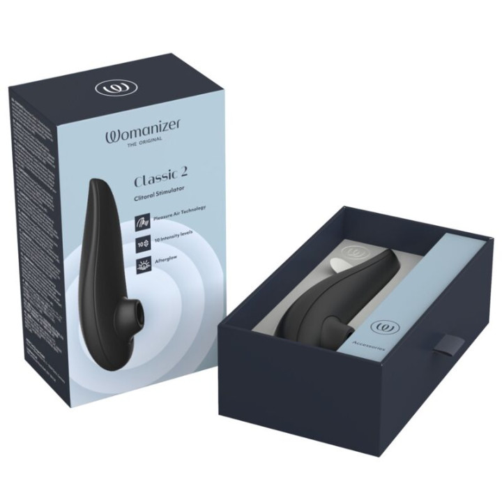 Womanizer - Classic 2 Estimulador de Clítoris Por Succión 10 Niveles Negro