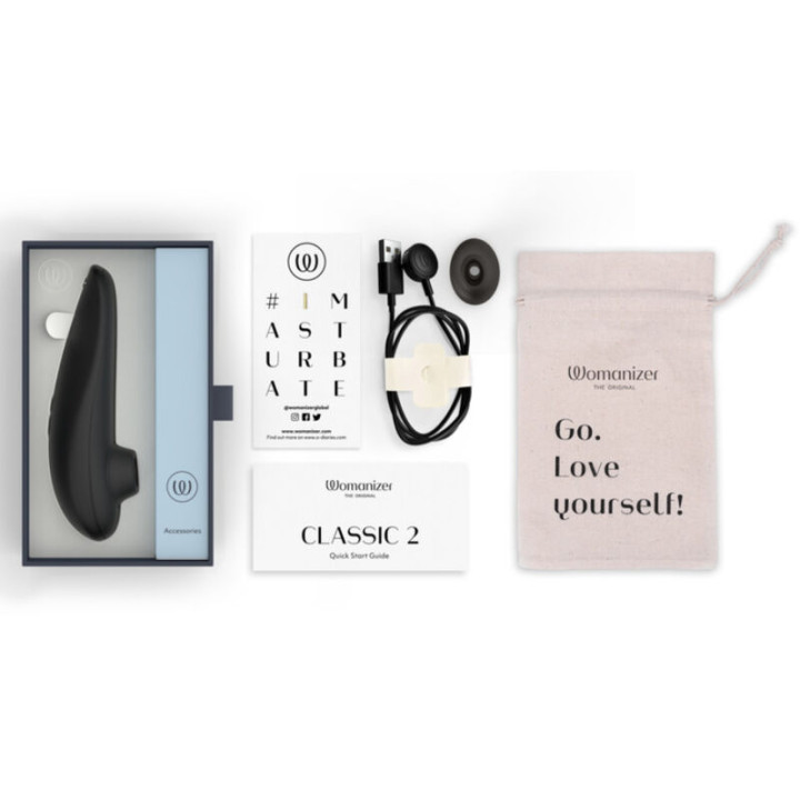 Womanizer - Classic 2 Estimulador de Clítoris Por Succión 10 Niveles Negro