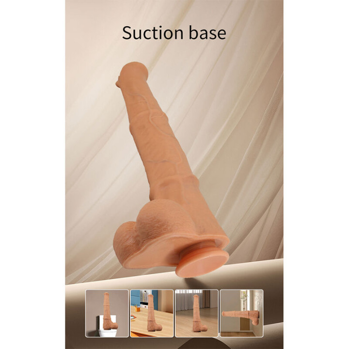 Pretty Love - Benoit Dildo Realista Tacto Suave Con Piel Deslizante 38,5 cm Natural