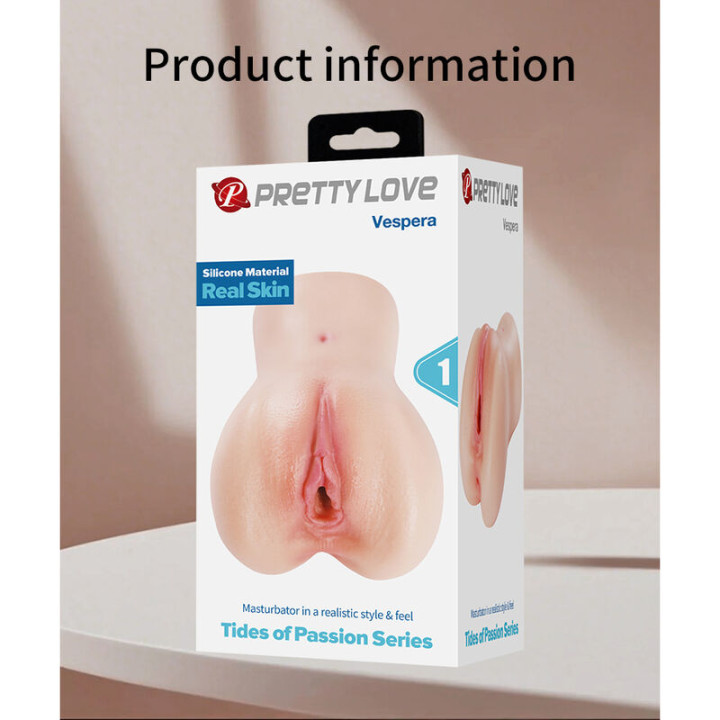Pretty Love - Vespera Masturbador Vagina Realista de Silicona Compacto Natural