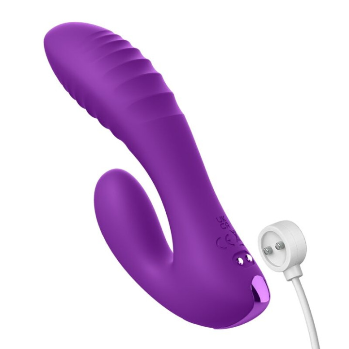 Fantasy For Her - Secret Lover Vibrador Doble Punto g y Clítoris Recargable Morado