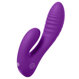 Fantasy For Her - Secret Lover Vibrador Doble Punto g y Clítoris Recargable Morado