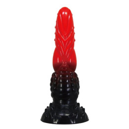 Power Monsters - Fire Dragon Fantasy Dildo With Suction Cup 24.5 cm ø 5.8 cm Red & Black