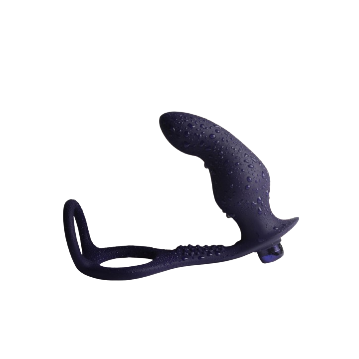 Rocks-Off - Nova Zenturian Plug Prostático Vibrador Con Anillos 16 Modos Azul Oscuro