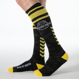 Locker Gear - Piston Socks Altos Negros y Azules Talla Única