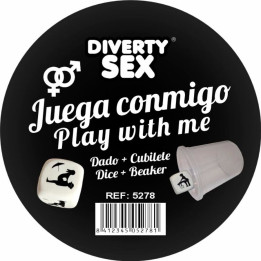 Diablo Picante - White Hard Dice With Positions And Cube