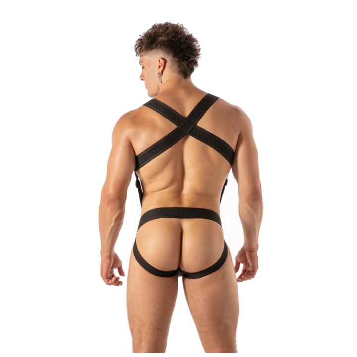 Locker Gear - Piston Harness Arnés Corporal Masculino Ajustable l/xl Negro