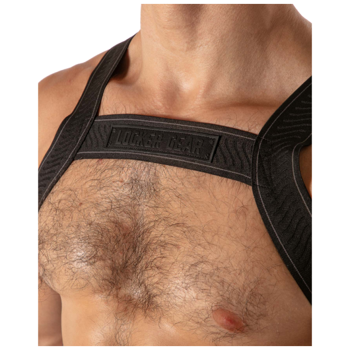 Locker Gear - Piston Harness Arnés Corporal Masculino Ajustable l/xl Negro