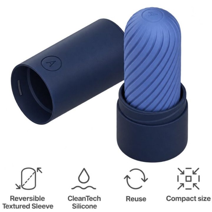 Arcwave - Ghost Masturbador Reversible de Silicona Azul
