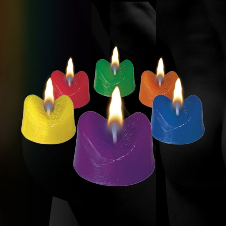Spencer & Fleetwood - Blazing Booty Anus Candles Velas Con Forma de Ano Para Fiestas