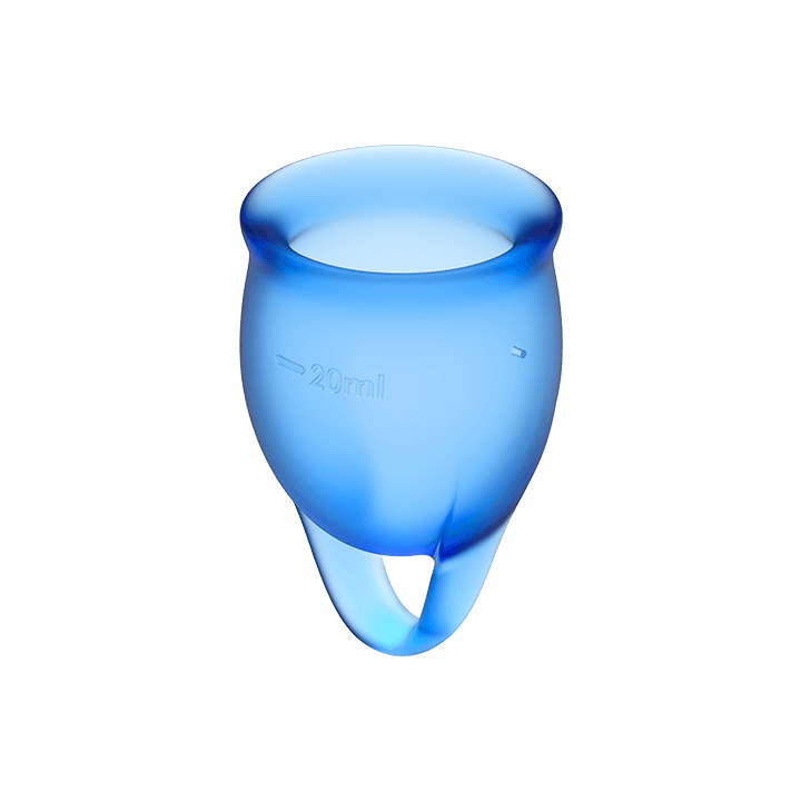 Satisfyer - Feel Confident Menstrual Cup Dark Blue 15 + 20 ml