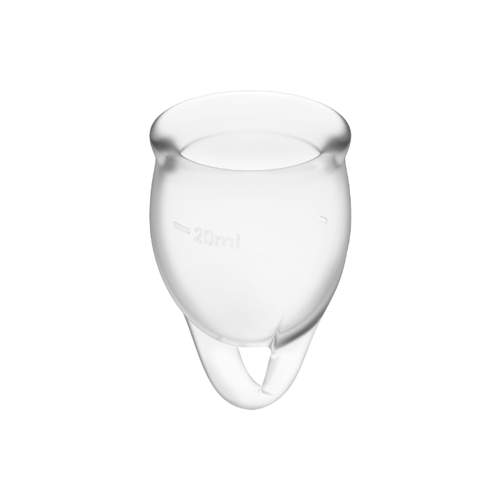 Satisfyer - Feel Confident Coppa Mestruale Trasparente 15 + 20 ml