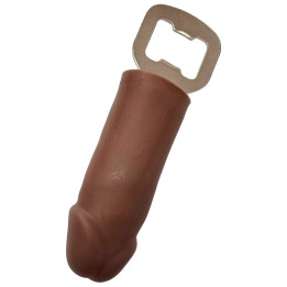 Diablo Picante - Brown Rubber Penis Shaped Opener