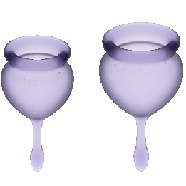Satisfyer - Feel Good Copo Menstrual Roxo 15 + 20 ml