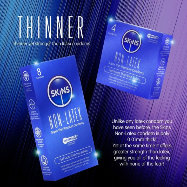 Skins - Latex-Free Condoms Pack of 8