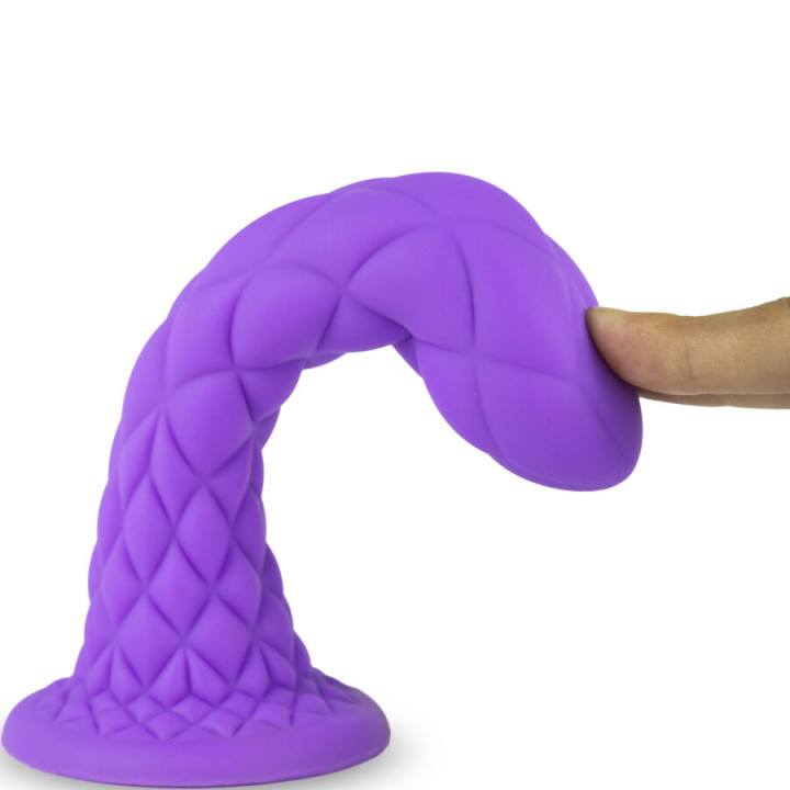 Silexd - Dildo da Sogno Fantasy Silicone Liquido Termoreattivo Viola 18,5 cm