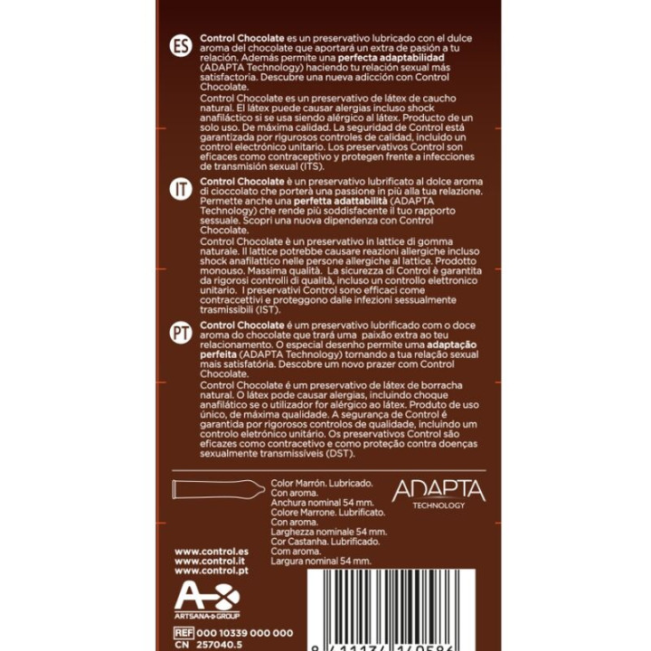 Control - Chocolate Preservativos 12 Unidades