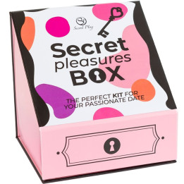 Secret Play - Caixa de Prazeres Para Casais: Dados + Vibratório Bala + Caneta de Pena