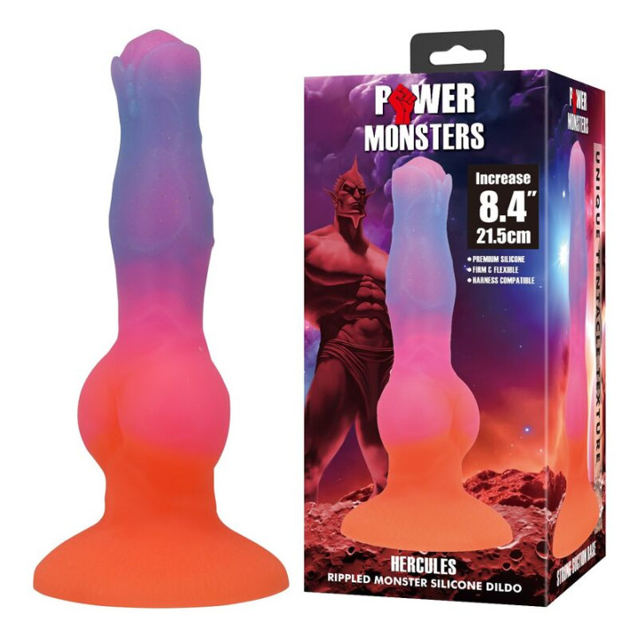Power Monsters - Dildo in Silicone Hercules Fantasy 21,5 cm ø 5 cm