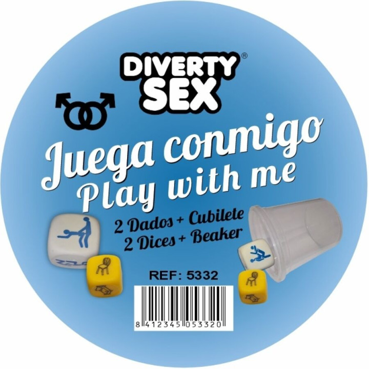 Diablo Picante - Dice Game Place + Positions For Men With Cup
