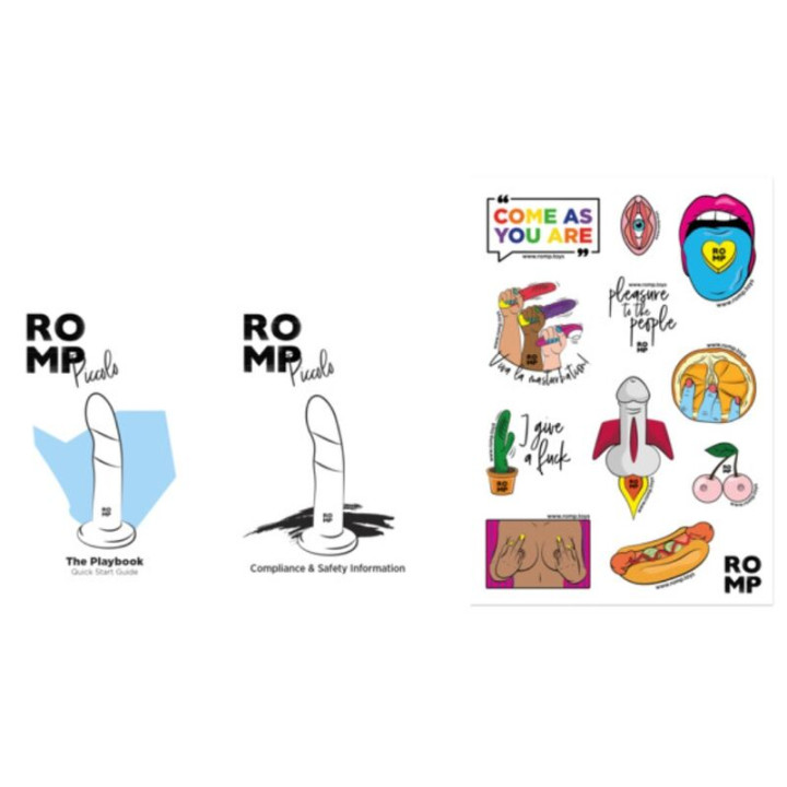 Romp - Piccolo Dildo de Silicone Com Ventosa Tricolorida 14 cm