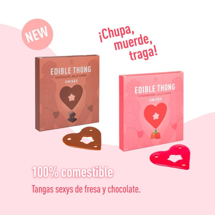 Secret Play - Tanga de Goma de Morango