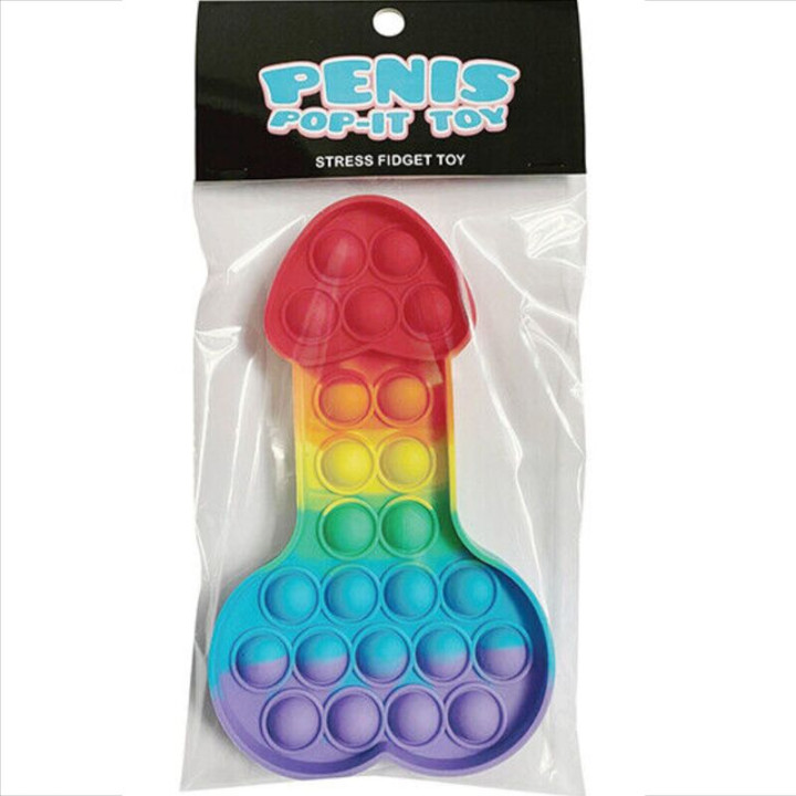 Kheper Games - Multicolor Pop-it Penis Anti-Stress Toy