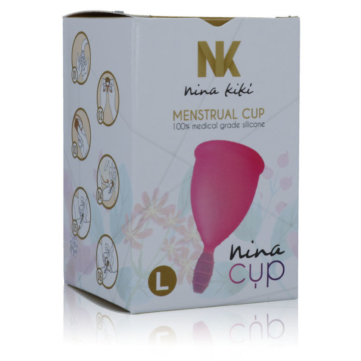 Nina Kikí - Copo Menstrual Rosa - Tamanho l