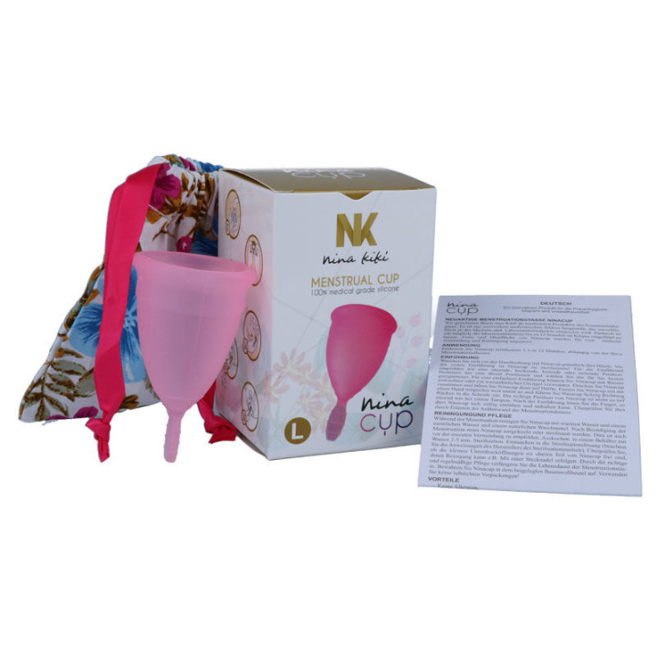 Nina Kikí - Copo Menstrual Rosa - Tamanho l