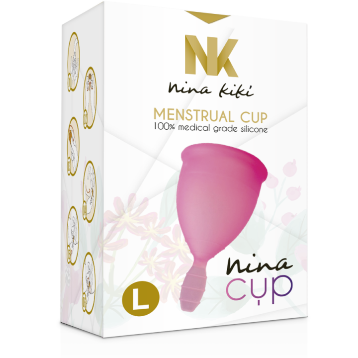 Nina Kikí - Copo Menstrual Rosa - Tamanho l
