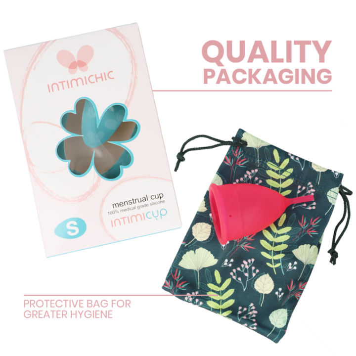 Intimichic - Copo Menstrual Grau Médico Silicone - Tamanho s