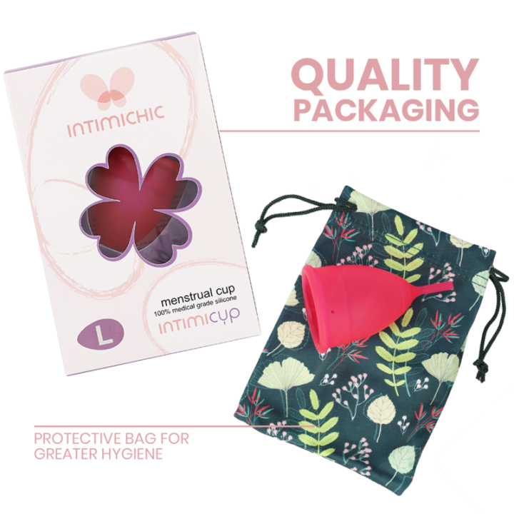 Intimichic - Menstrual Cup Medical Grade Silicone - Size l