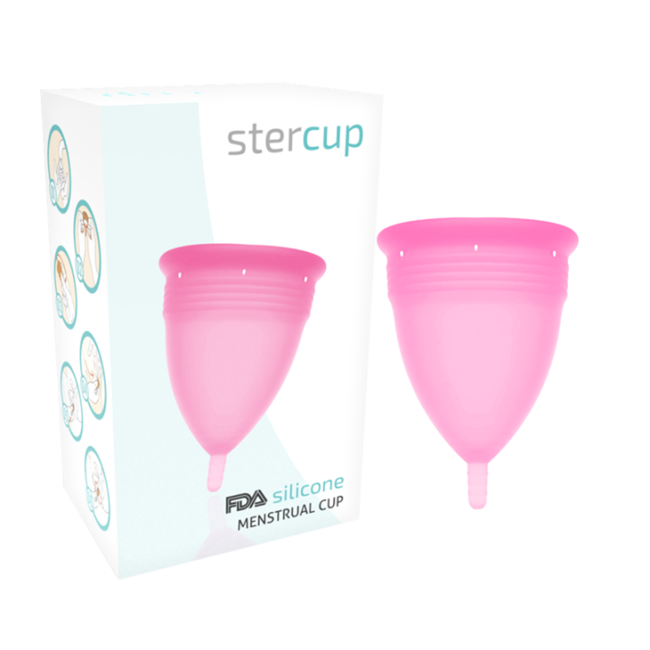 Stercup - Coupe Menstruelle en Silicone Fda Rose - Taille s